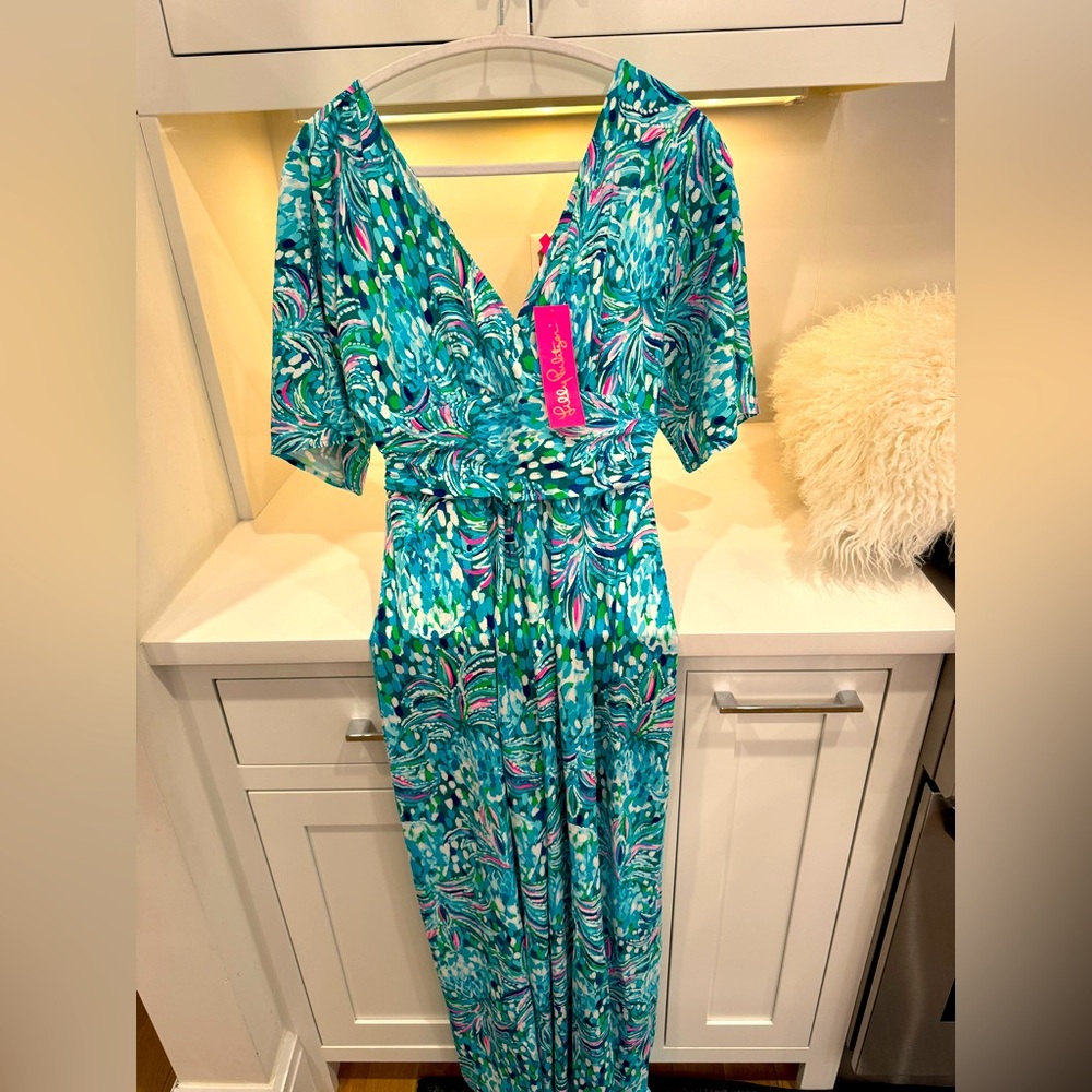 NWT Lilly Pulitzer Parigi Maxi dress size small, emerald isle pineapple of my 👀